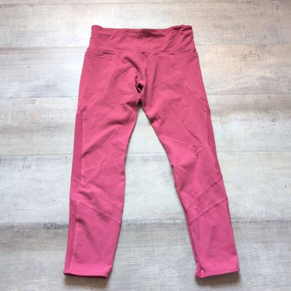 Lorna Jane Leggings Womens Medium M Pink High Rise Tight Ladies - Picture 2 of 7